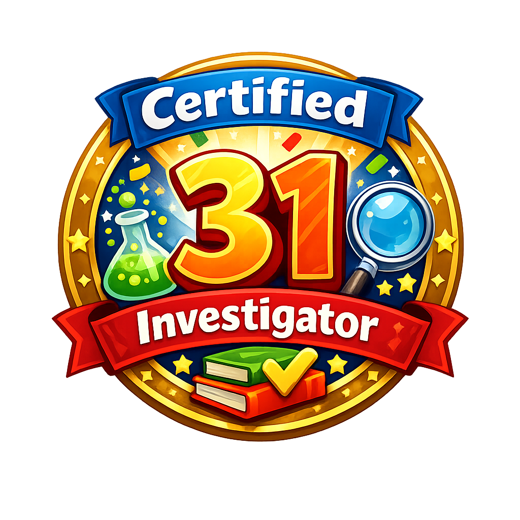 Certified 31 Investigator badge